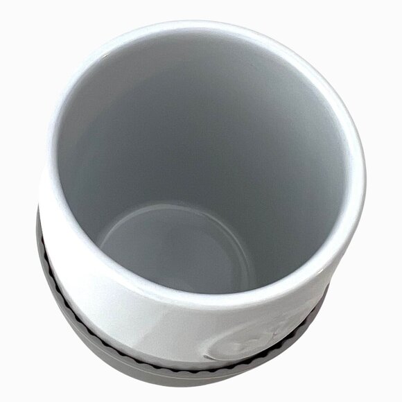 Pampered Chef Ceramic Egg Cooker Replacement w/ Gray Silicone Sleeve No Lid - Picture 6 of 7